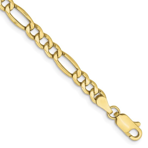 10k 4.2mm Semi-Solid Figaro Chain