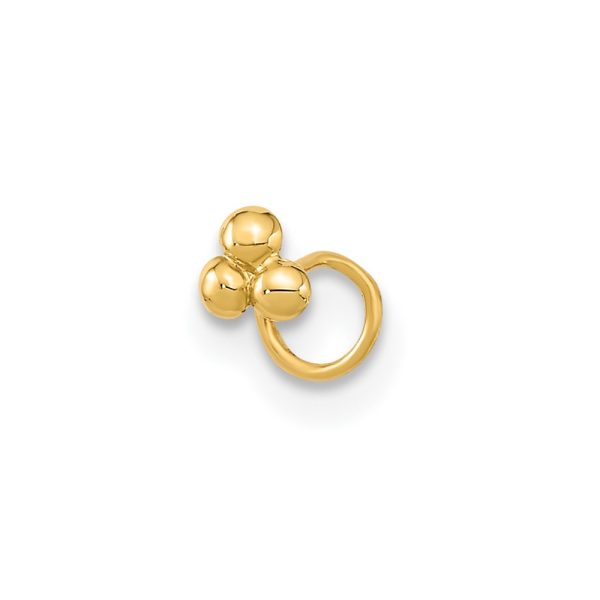 14K 22 Gauge Polished Nose Ring Body Jewelry