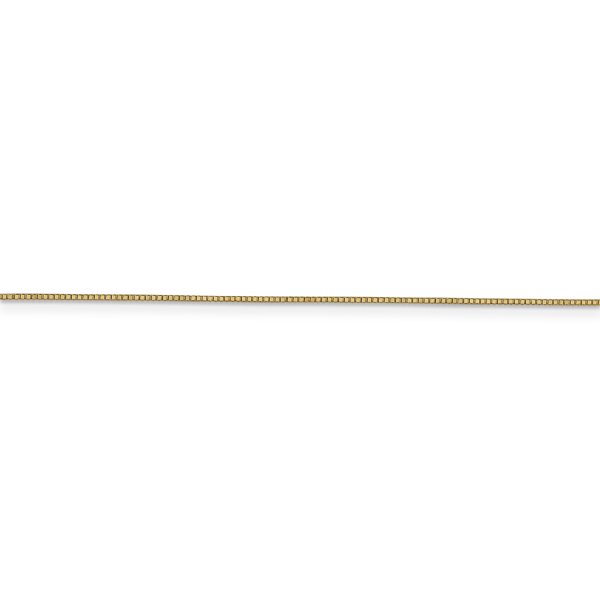 14k .7mm Box with Lobster Clasp Chain - Image 2