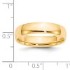 14KY 5mm LTW Comfort Fit Band Size 10 - Image 3