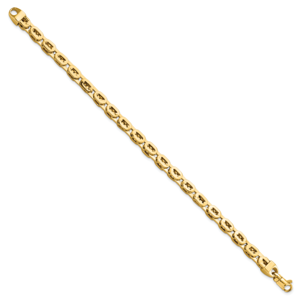 14K Polished Fancy Link Bracelet - Image 2