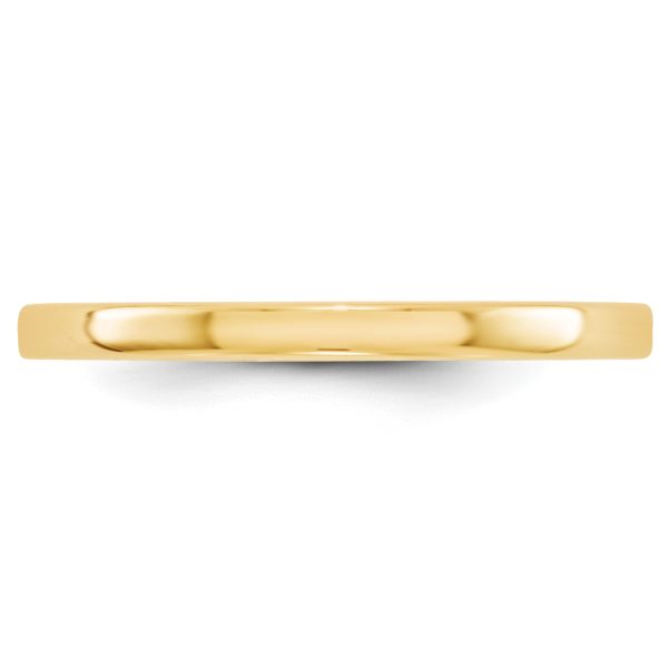 14KY 2mm LTW Flat Band Size 9 - Image 2