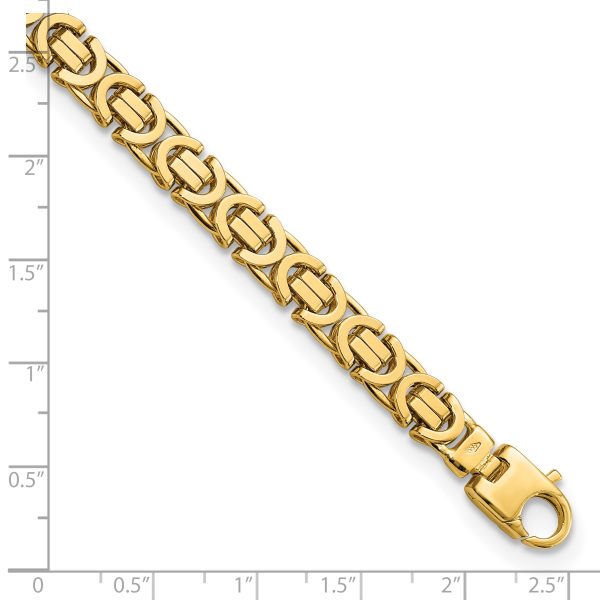 14k Polished Fancy Link Bracelet - Image 3