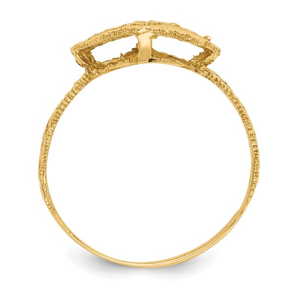 14K Diamond Cut Filigree Ring - Image 2