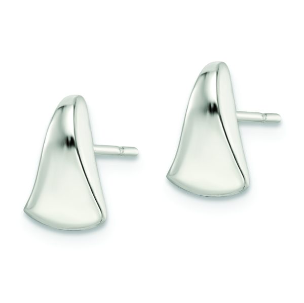 Sterling Silver Polished Fancy Wedge-shaped Post Earrings - Image 2