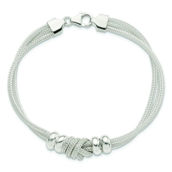 Sterling Silver Polished Knot Bracelet - Image 3