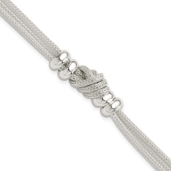 Sterling Silver Polished Knot Bracelet