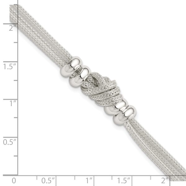 Sterling Silver Polished Knot Bracelet - Image 2