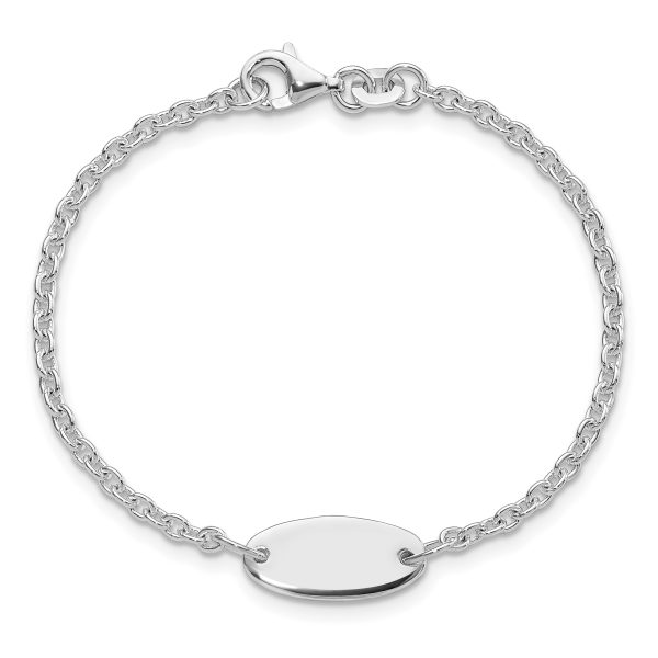 Sterling Silver Polished Childrens 6in ID Bracelet - Image 3