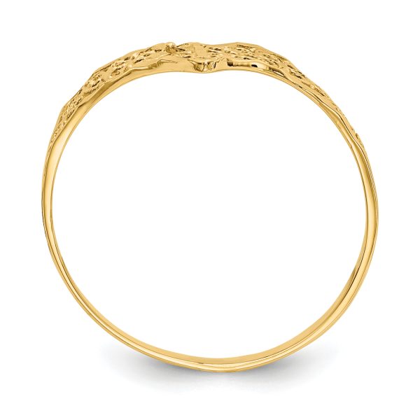 14k Diamond-Cut Filigree Ring - Image 2