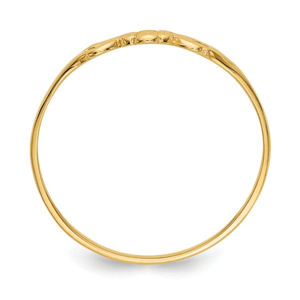 14K Flower Baby Ring - Image 2