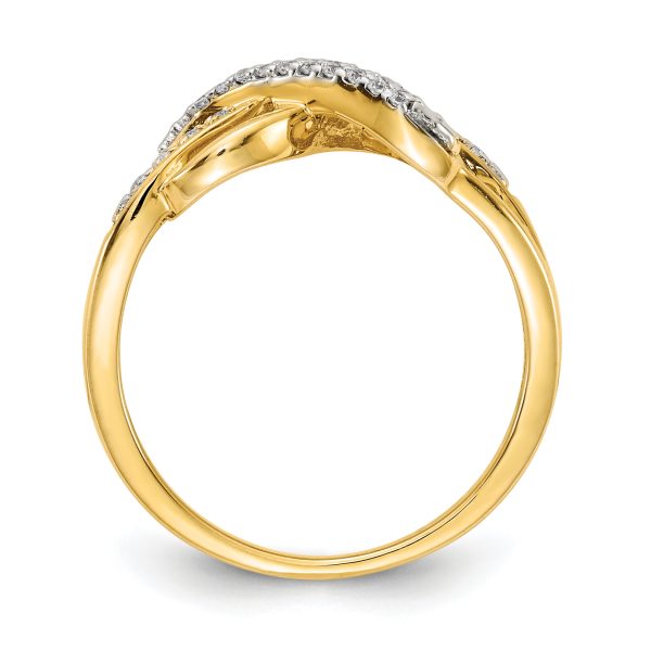 14k Diamond Infinity Symbol Ring - Image 2