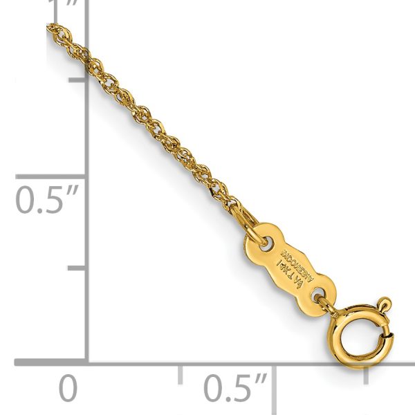 14K 1.1mm Ropa Chain - Image 2