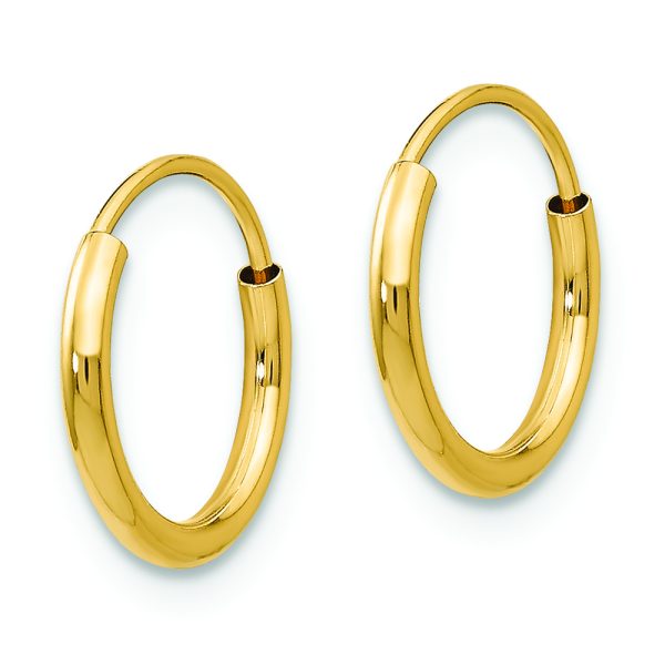 14k Madi K Endless Hoop Earrings - Image 2