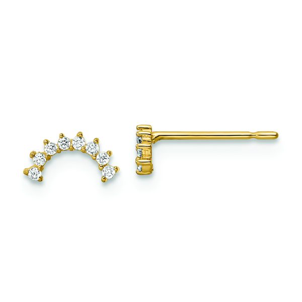 14k Madi K CZ Post Earrings