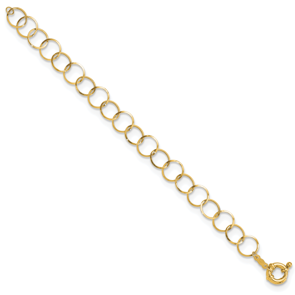 14K Circle Chain Bracelet - Image 2