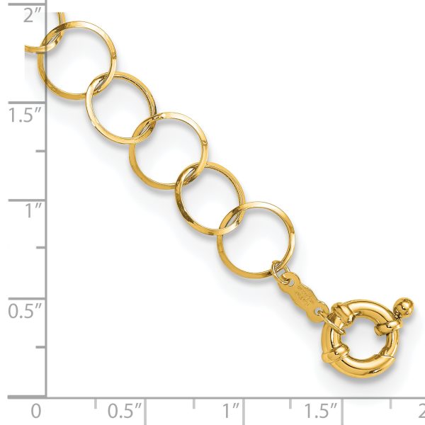 14K Circle Chain Bracelet - Image 3