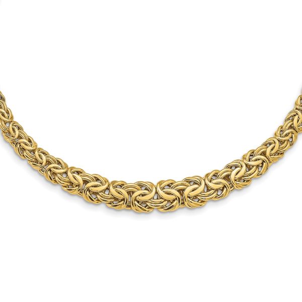 14k Graduated Byzantine Necklace