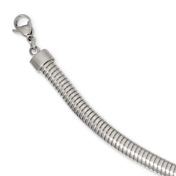 Stainless Steel Polished 8mm 18in Necklace - Image 3