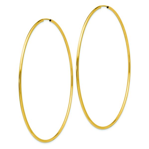 14K Endless Hoop Earrings - Image 2