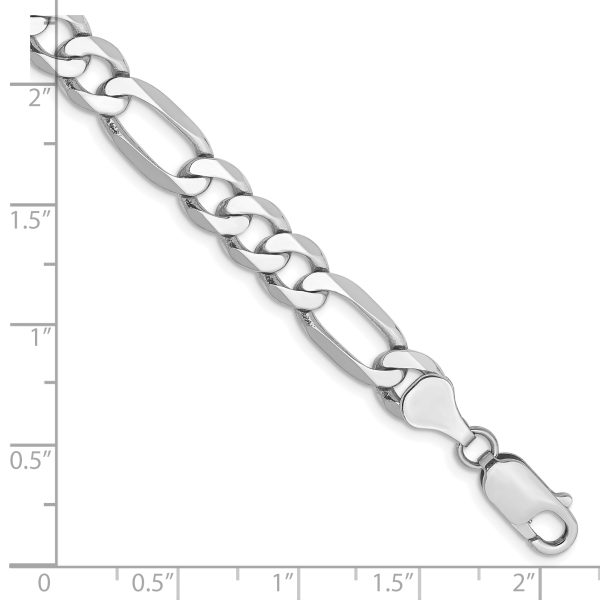 14k WG 7mm Flat Figaro Chain - Image 2