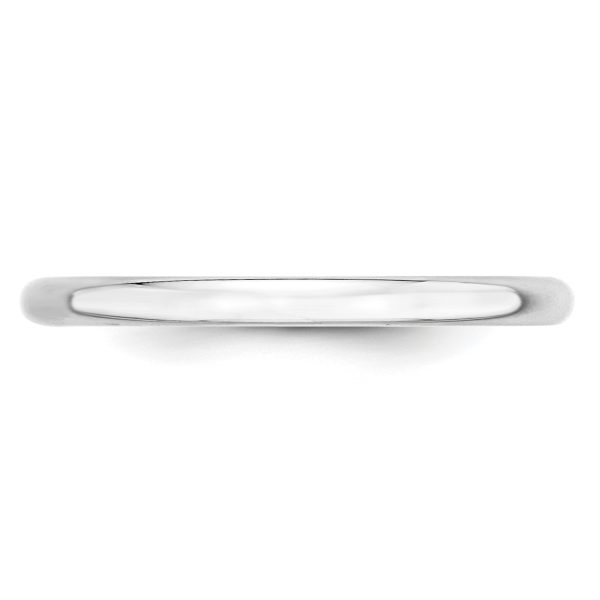 14KW 2mm LTW Half Round Band Size 6 - Image 3