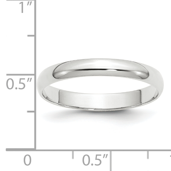 14KW 3mm LTW Half Round Band Size 13 - Image 3