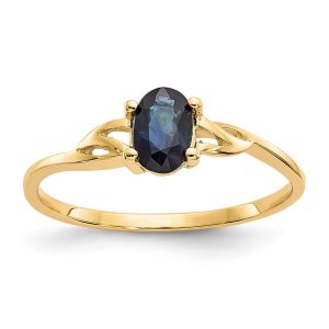 14k Sapphire Birthstone Ring