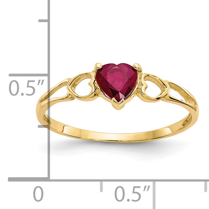 14k Ruby Birthstone Ring - Image 2