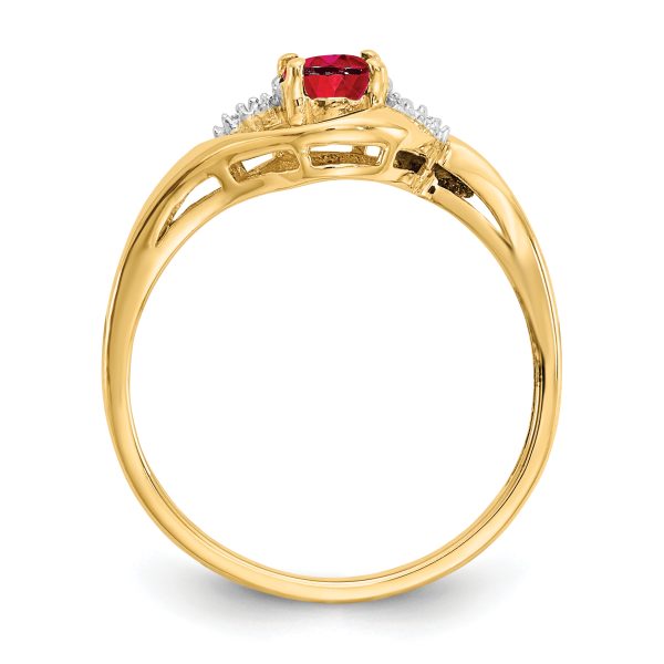 14k Ruby and Diamond Ring - Image 2