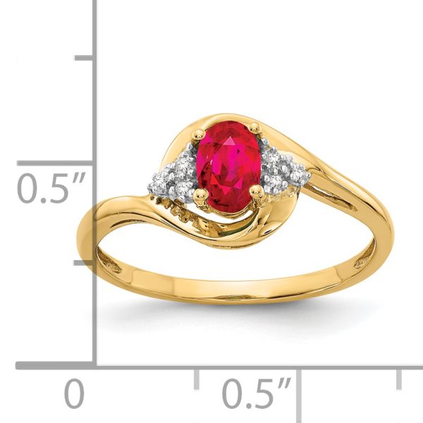 14k Ruby and Diamond Ring - Image 3