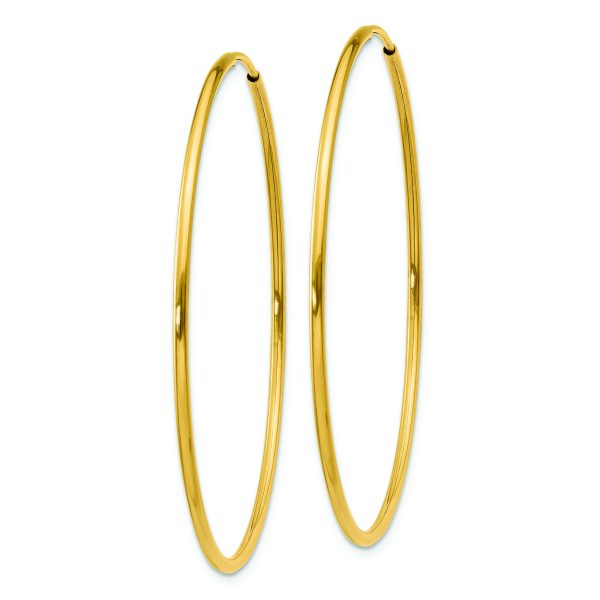 14k 1.25mm Endless Hoop Earring - Image 2