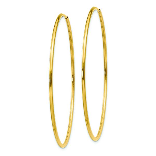 14k 1.25mm Endless Hoop Earring - Image 2