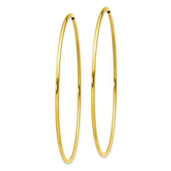 14k 1.25mm Endless Hoop Earring - Image 2