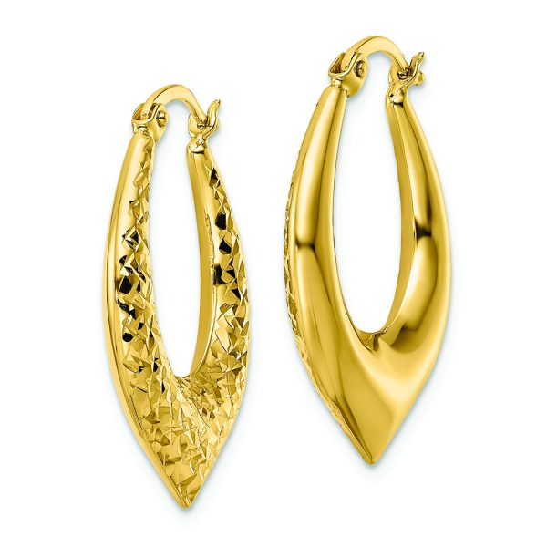 14k D/C Hoop Earring - Image 2