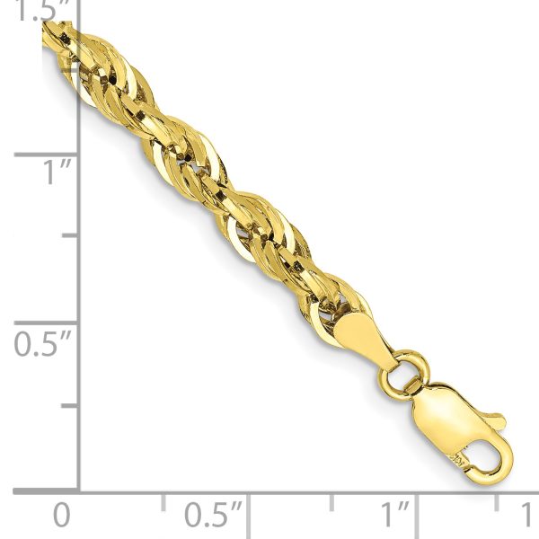 10k 4.25mm Semi-Solid Rope Chain - Image 2