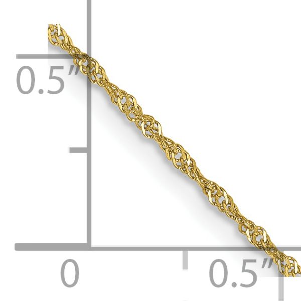 10k 1.1mm Singapore Chain - Image 4