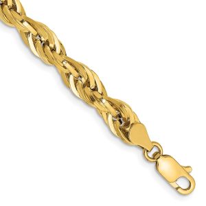 14ky 5.4mm Semi-Solid Rope Chain