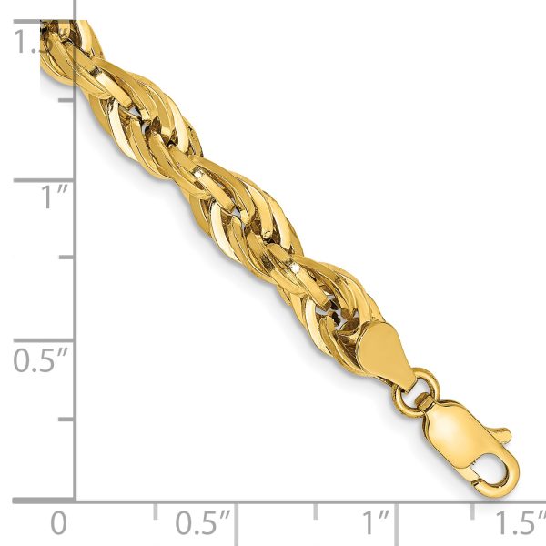 14ky 5.4mm Semi-Solid Rope Chain - Image 2