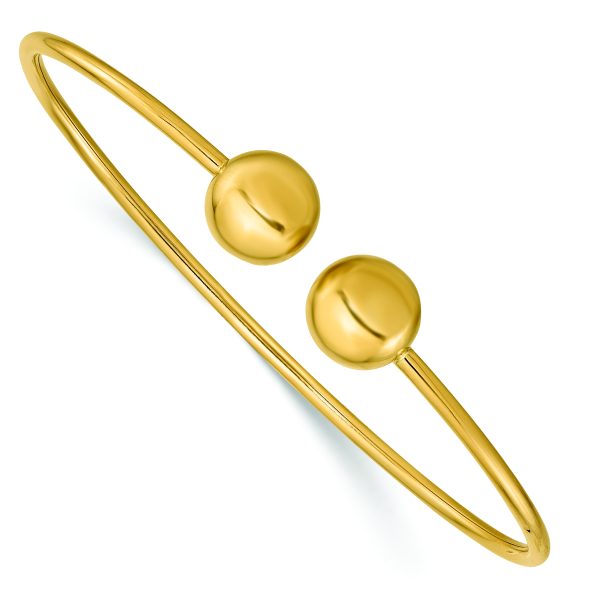 14K Polished Flexible Bangle