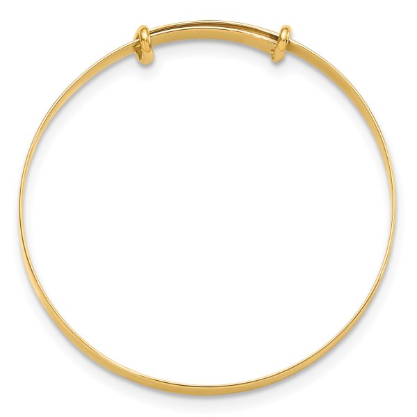 14K Madi K Polished Expandable Baby Bangle - Image 2