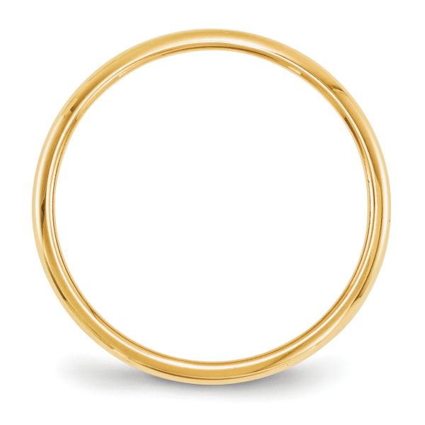 10KY 2mm Half Round Band Size 8.5 - Image 2