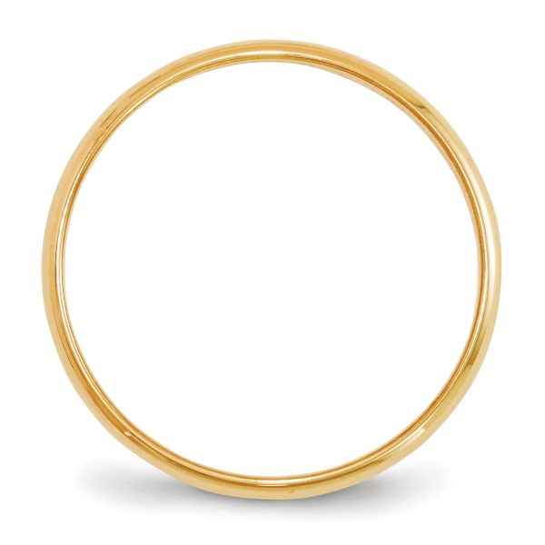 14KY 2mm LTW Half Round Band Size 13 - Image 2
