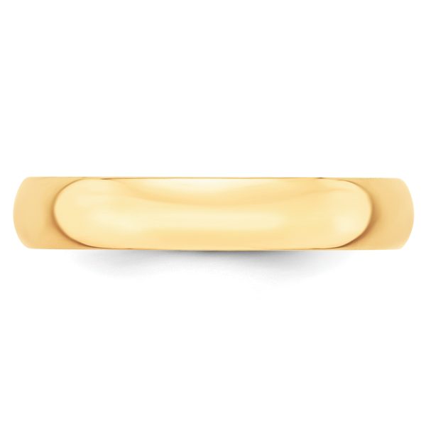 14KY 4mm LTW Half Round Band Size 5.5 - Image 2