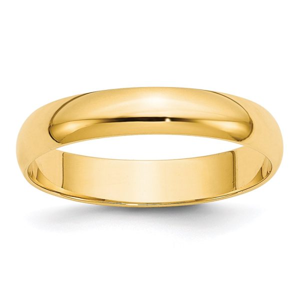14KY 4mm LTW Half Round Band Size 5.5