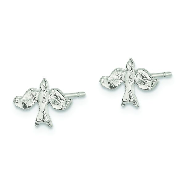 Sterling Silver Dove Mini Earrings - Image 2
