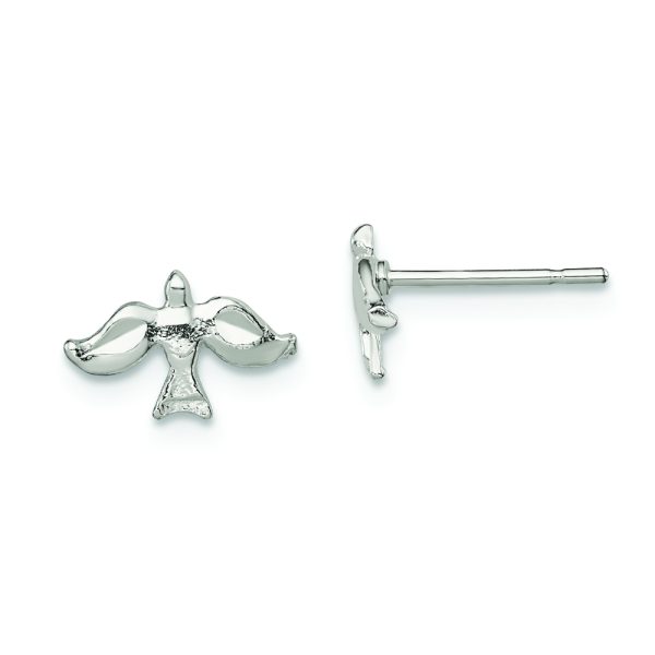 Sterling Silver Dove Mini Earrings