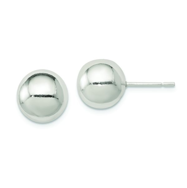 Sterling Silver Polished 10mm Ball Earrings