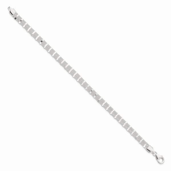 Sterling Silver Polished 3-strand Bracelet - Image 3