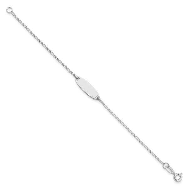 Sterling Silver Polished Childrens 6in ID Bracelet - Image 2